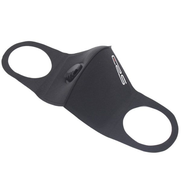 Second Wave ERS Sponge Face Mask with Valve and Replaceable Filter - Black