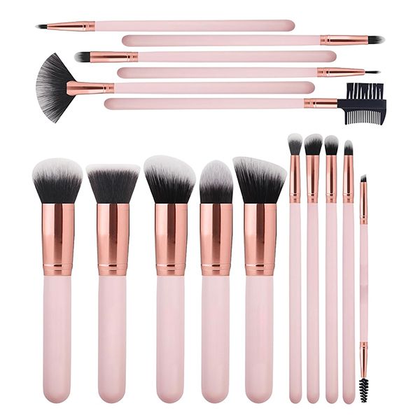 16 Pcs - Makeup Brush Set - Premium Synthetic Make up Brushes Kit