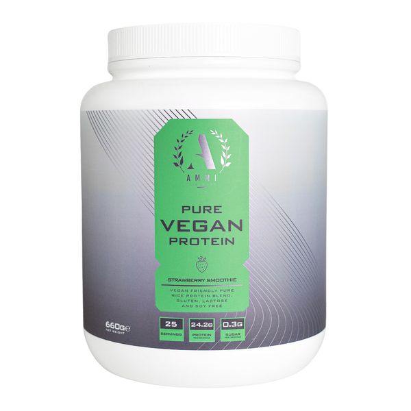 Pure Plant Protein Shake for Men (Strawberry Smoothie)