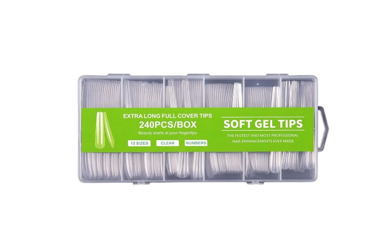 Halloween Press On Nails Explosive 240 Piece Home DIY Nail Kit - Coffin False