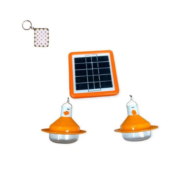 Aerbes AB-TA229 2pcs Orange Solar Powered Hanging Light And A Keyholder