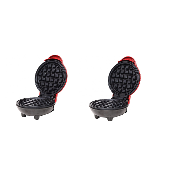 2 Pieces 350W Mini Waffle Maker Machine