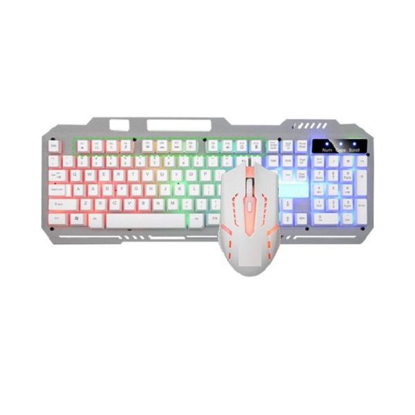 T25 Colorful LED Gaming Wired Keyboard and Mouse Set