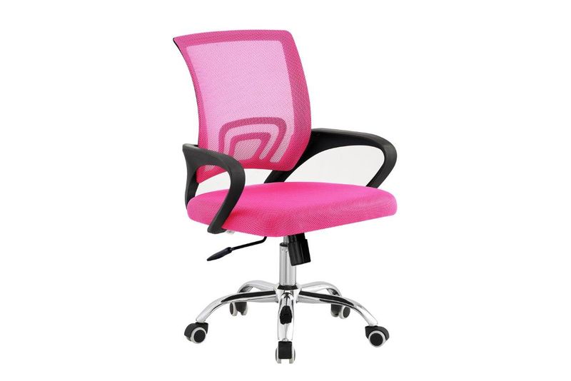 TOCC Tippy Mod Operator Chair with Chrome - Full Pink