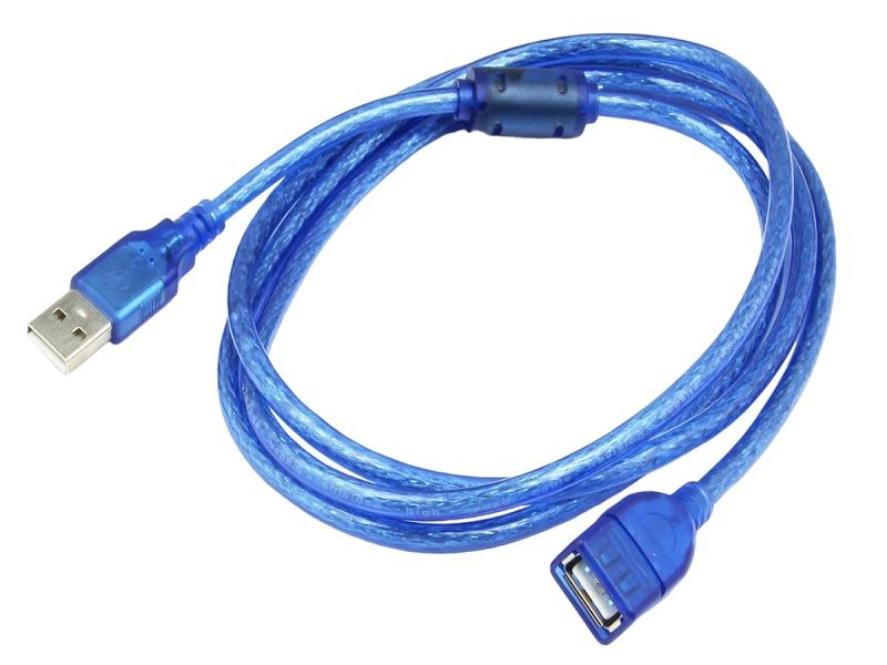 USB 2.0 Extension Cable Male to Female -1.5m High Speed Data Charging -Blue