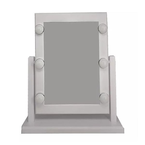 360° Rotation Angle Portable Make-up Mirror with 6 LED Bulbs C46-8-476