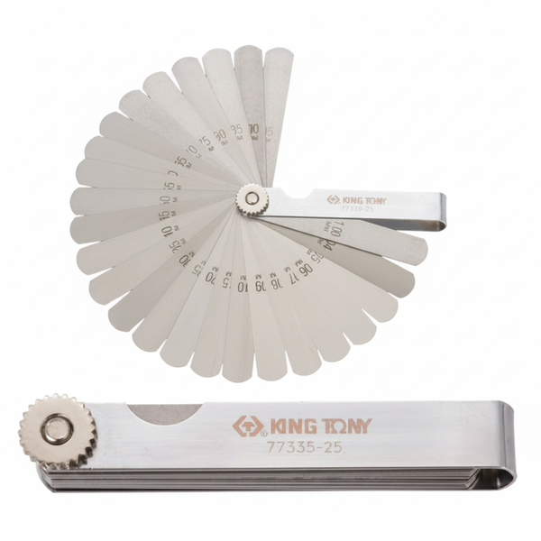 Precision Feeler Gauge 25 Blade 0.04-1mm for Mechanical Measurements