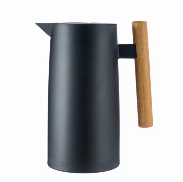 1L Thermos Insulated Jug Flask With Wooden Handle MLx1
