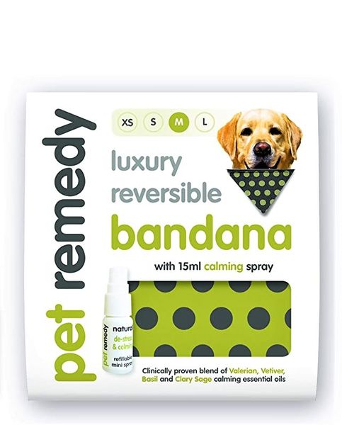Pet Remedy - Bandana with 15ml Calming Spray for Medium Dogs x 2