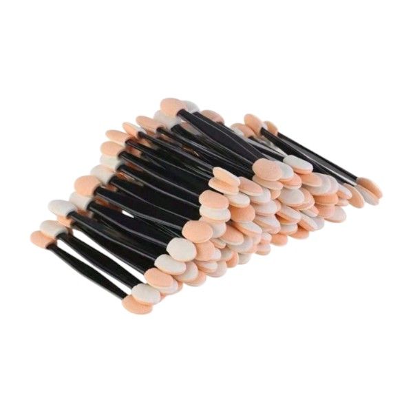 50 Piece - Mini Dual-Ended Eyeshadow Brushes - Black