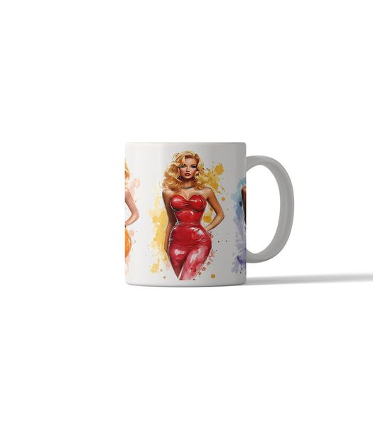 Retro Girls DSG 3 Printed Coffee Mug