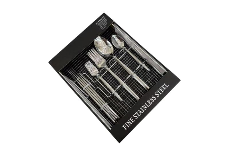 21 Piece Silver Knife, Fork and Spoon Set.