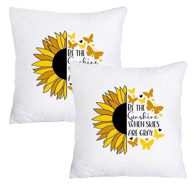 Scatter Cushion Cover Set - Be the Sunshine When Skies are Grey
