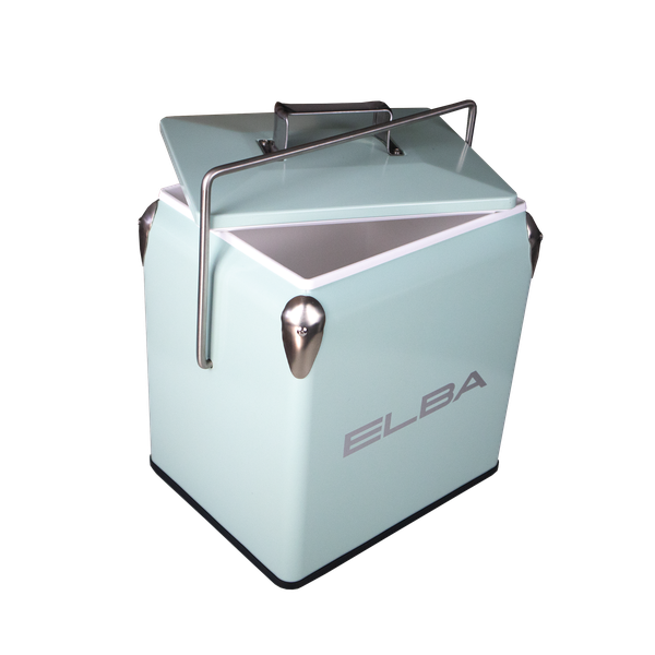 Elba Metal Cool Box - Pastel Blue