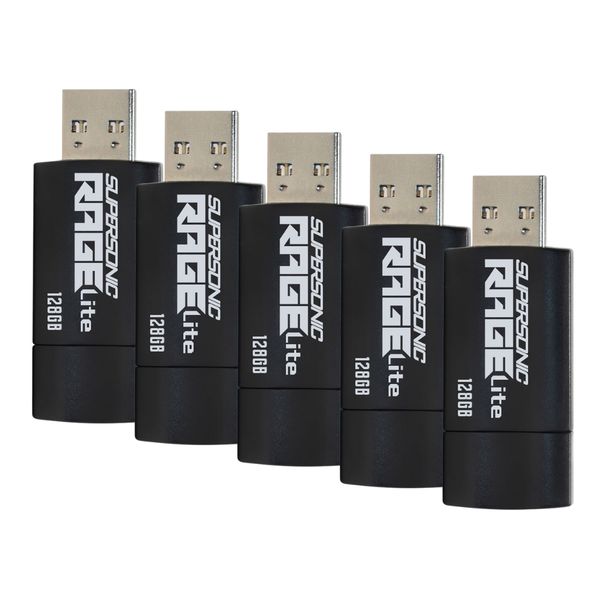 Patriot Supersonic Rage Lite 128GB USB3.2 Flash Drive (10 Pack)