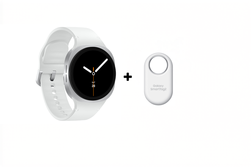 Samsung Galaxy watch8 44mm LTE Silver + SmartTag2