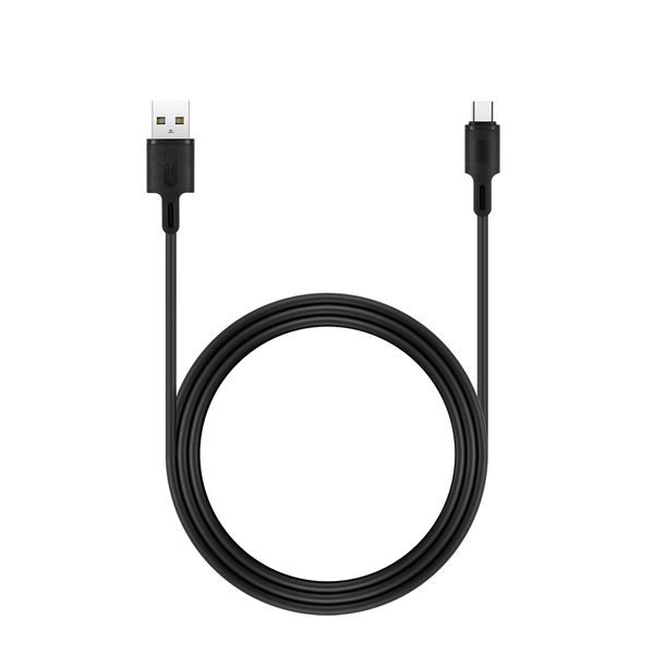 Rockrose - Beta AC 1m 2.4A USB-C Charge &amp; Sync Cable Black