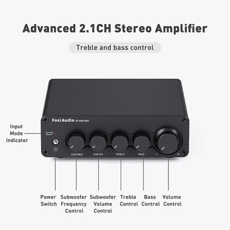 Fosi Audio BT30D Bluetooth 5.0 newest Stereo Audio Receiver Amplifier HiFi Class D