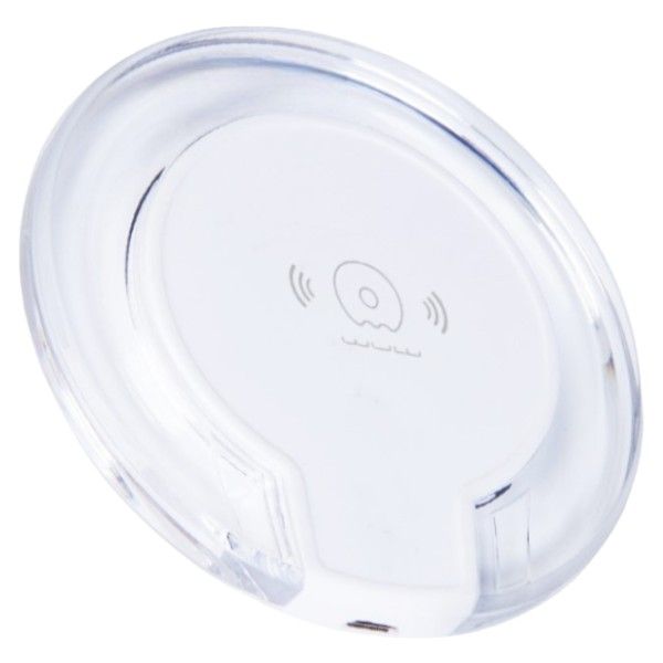 WUW - W23 - Portable 15W Fast Charging Wireless Charger - White