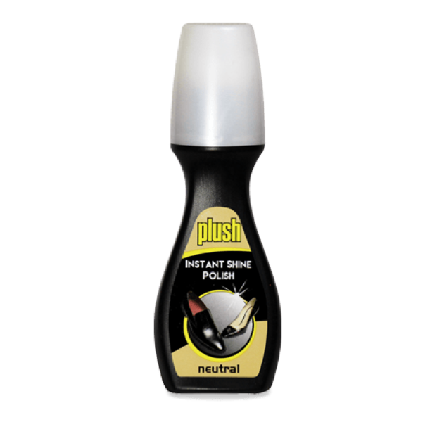 Plush Instant Shine Shoe Polish Neutral 75ml