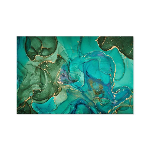 Canvas Wall Art - Green/Gold - 150cm x 100cm