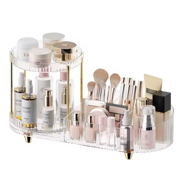 Rotating Division Light Luxury Makeup Box-JS540