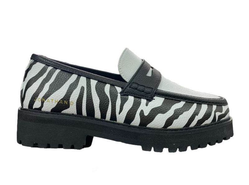 Jonathan D Penny Moc Slip-On Shoe - Zebra