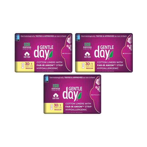 Gentle Day Organic Cotton Panty Liners - 30 Pack