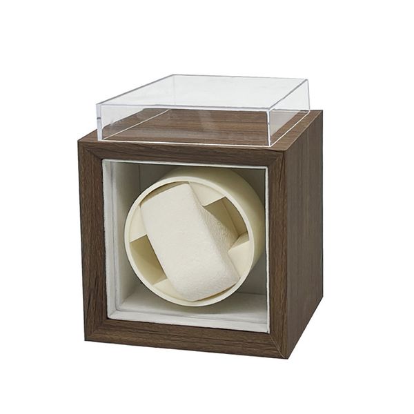 Velvet Wooden Watch Winder Box Automatically Rotatable Watch Box