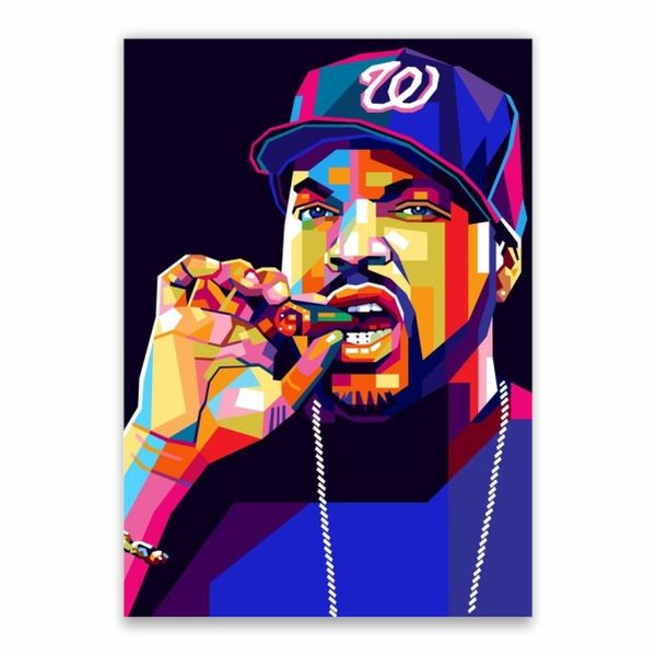 Ice Cube Animated Portrait Poster - A1