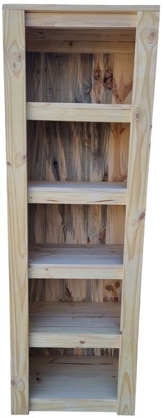BCS2 Rustic Bookcase / Display Cabinet Made From Pine Wood for Study Room