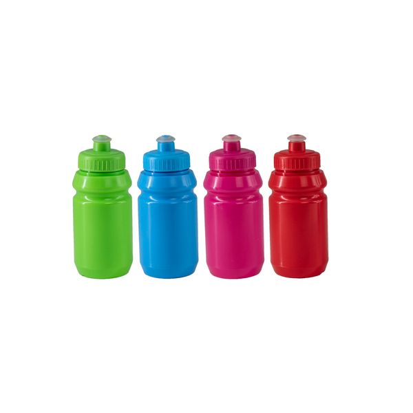 Set Of 4 Solid Plastic Bottles 300ml (Pack Of 12)