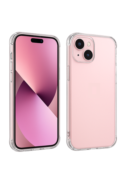 Protective Shockproof Clear Cover Compatible with iPhone 15Plus Transparent