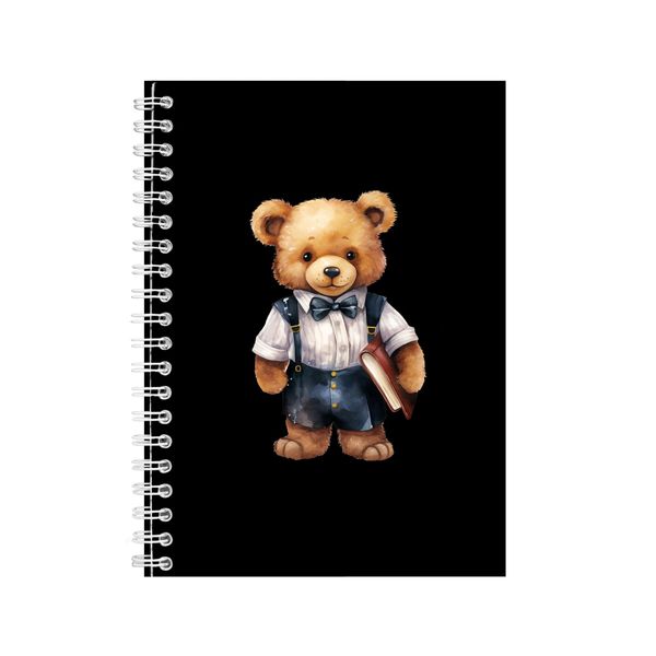 Learner A5 Notebook Spiral Lined Teddy Bear Lovers Graphic Notepad Gift 189