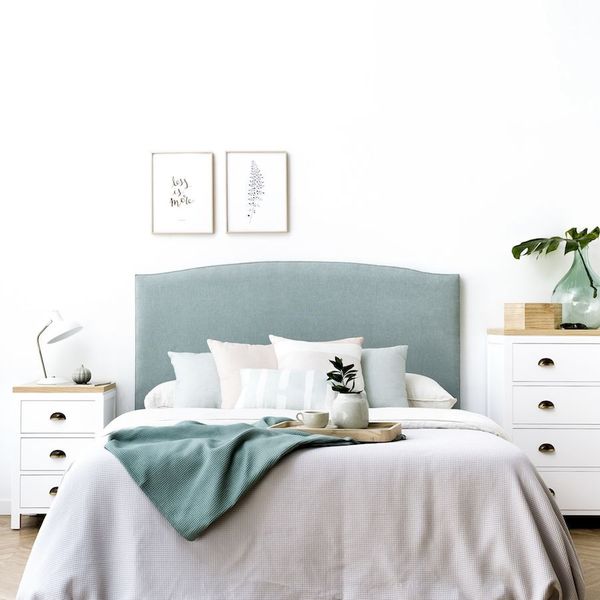 MaI Lifestyle - Local Crafted Detailed Upholstered Headboard - Soft Teal