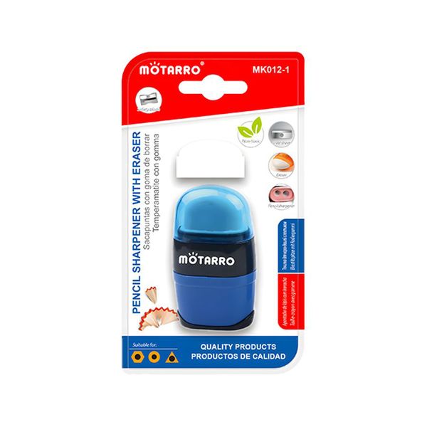 Assorted Colors All Pencils Sharpener With Non Toxic Eraser