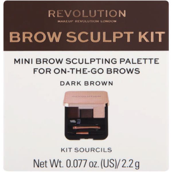 Revolution Brow Sculpt Kit Medium Brown