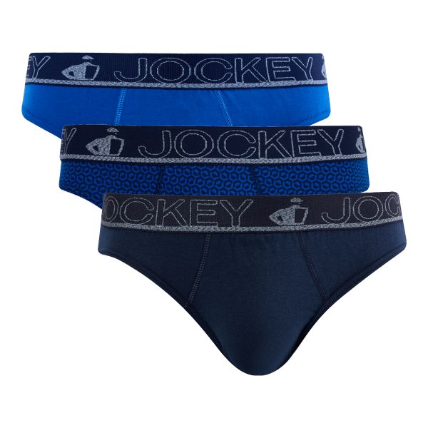 Jockey Men's Underwear, 3 Pack Classic Brief, 100% Cotton, All Day Comfort