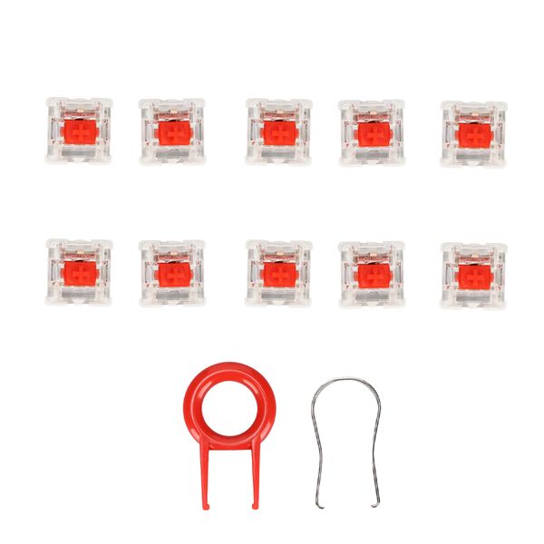 Keyboard Switches Red 10 Piece Durable Alloy