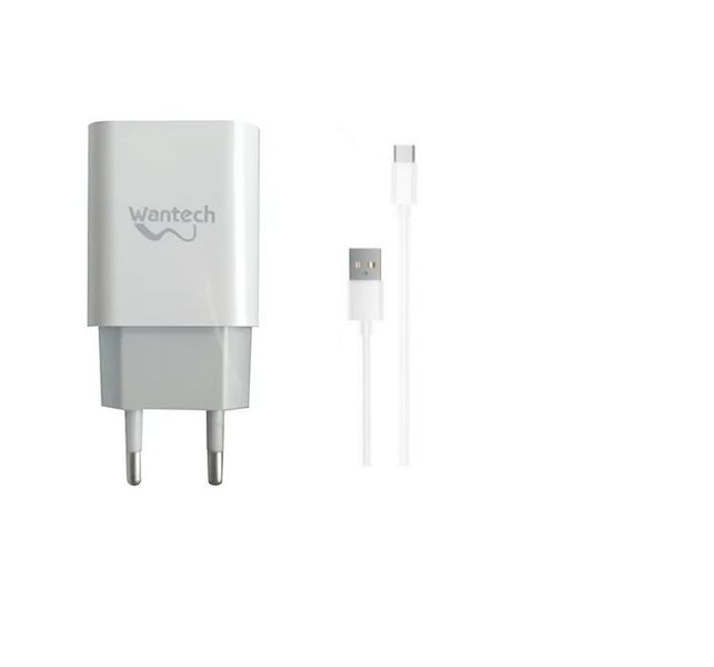 WANTECH Dual Port Smart Charger CH-U02 + USB Type C Cable