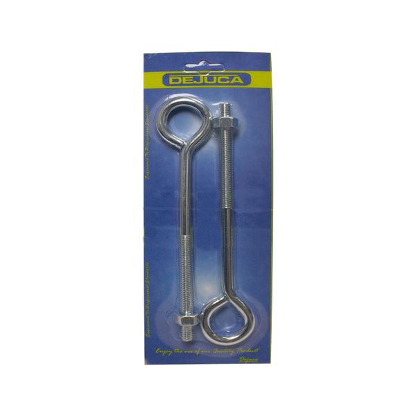 Dejuca - Eye Bolt with Nut - 10mm X 200mm - 2/pkt - 6 Pack
