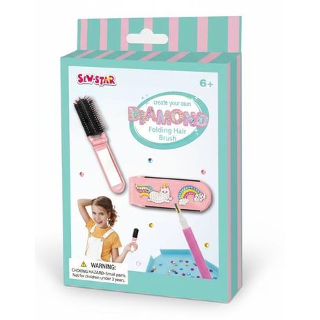 Sew-Star Create Your Own Long Folding Hair Brush with Mirror DIY Kit Image
