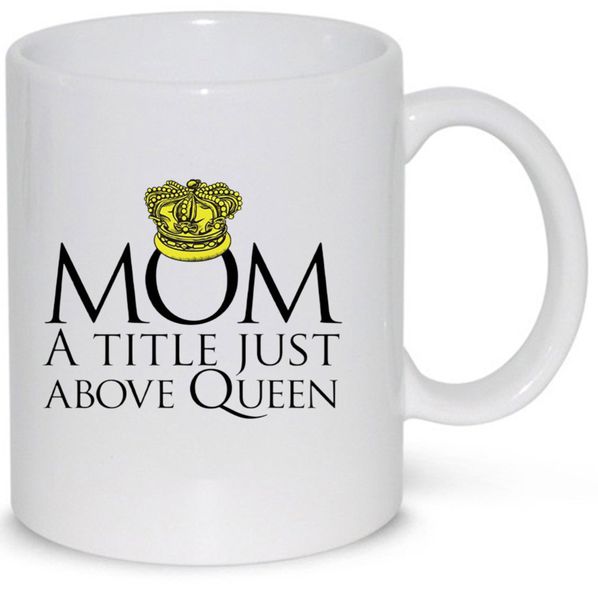 Mom A Tile Above Queen Gift Coffee Mug (11Oz Standard Size)