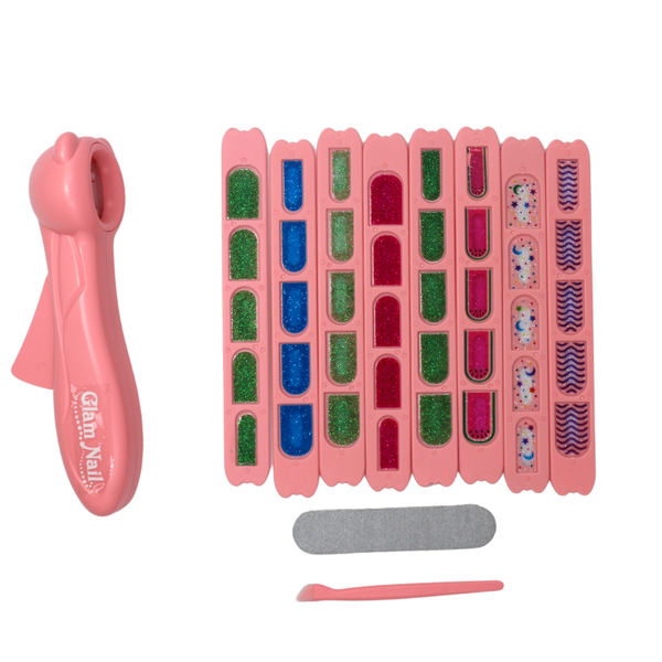 Girls Toys Pretend Make Up Portable Nail Printer Machine Set Toy for Kids
