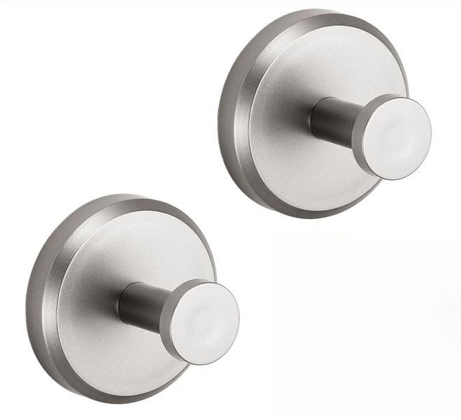 Suction Cup Hooks for Shower, Bathroom, Kitchen,Tile - Loofah 2 -Pack