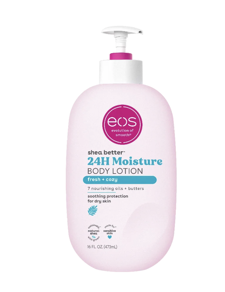 eos Shea Better Body Lotion Fresh &amp; Cozy 24-Hour Moisture Skin Care 473ml
