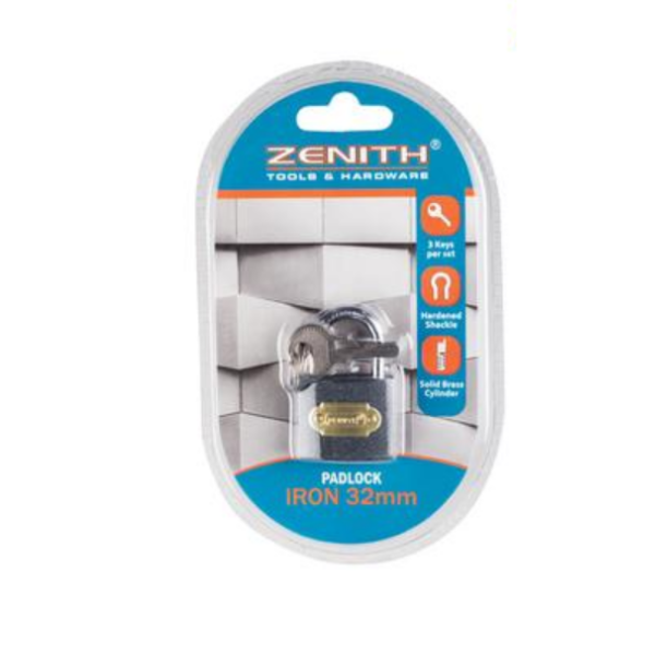 Zenith - Iron Padlock 32 MM - Pack Of 2