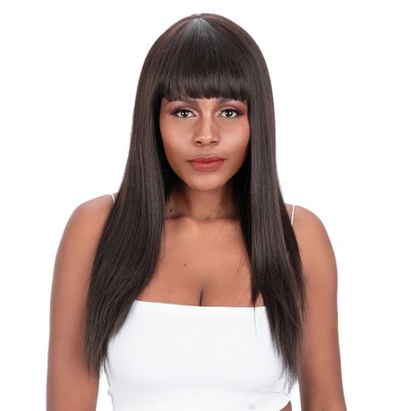 Magic Long Straight Synthetic Hair Wig For Women Wigs With Bangs Sosi | Buy  Online in South Africa 