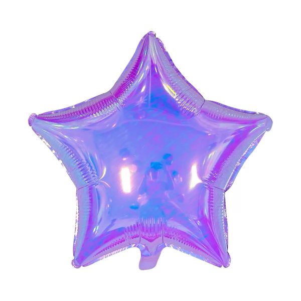 Purple Glitter Star Foil Balloon image