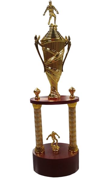Fury 2-pillar 80cm Soccer Trophy